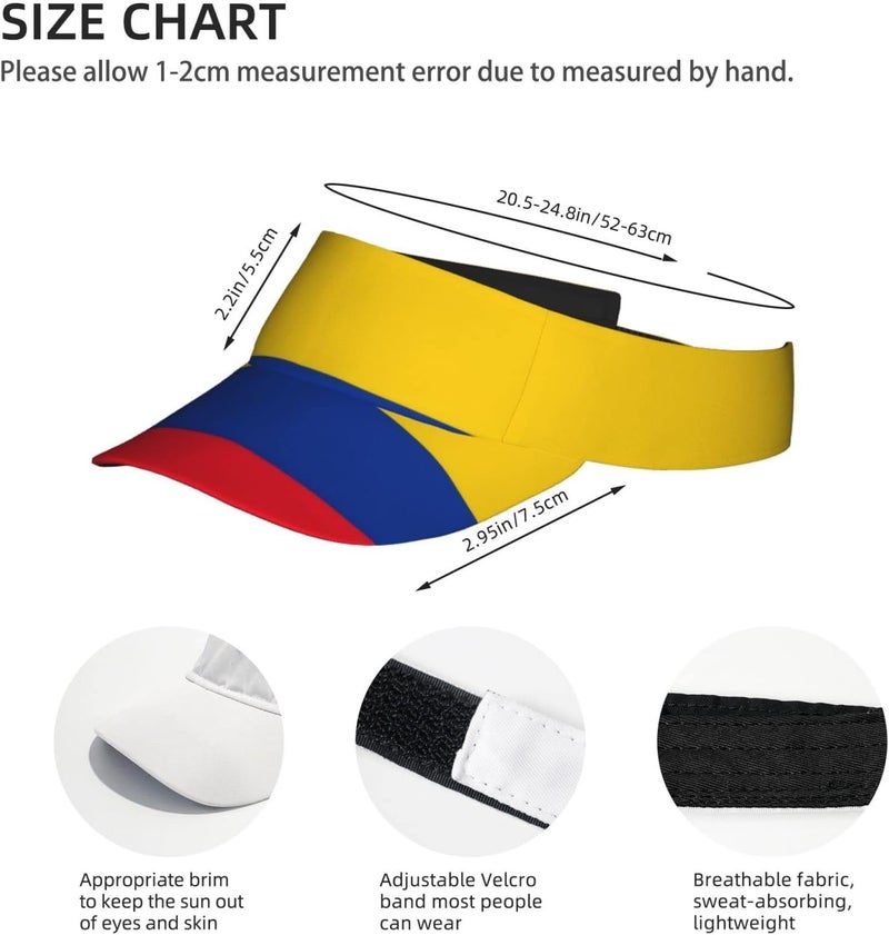ASYG Cute Funny Flag Hat Women Men Adjustable Flag Sport Sun Visor Hat Summer Fashion Sun Cap Beach Flag Hat - Image 4